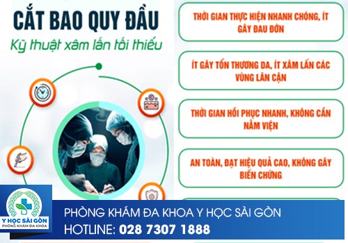 phòng khám y học sài gòn cắt bao quy đầu