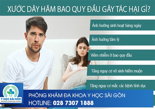 xước dây hãm bao quy đầu có nguy hiểm không