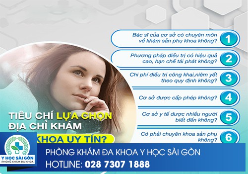 tiêu chí lựa chọn phòng khám phụ khoa tốt