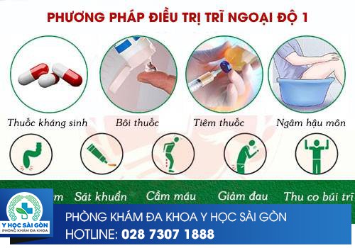 phương pháp điều trị trĩ ngoại độ 1